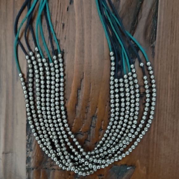 Sterling Silver Navajo Pearl Necklace Artisian Made - Picture 2 of 10